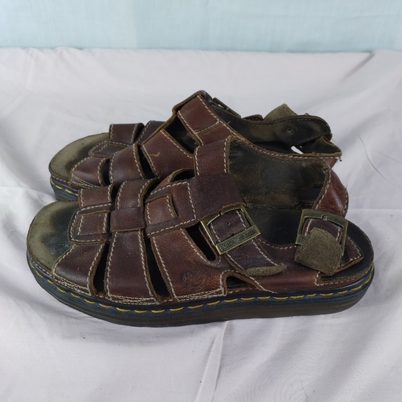 Vtg Dr Martens Men\'s Size 11  Platform Leather Sandals England Summer Wear main image 6